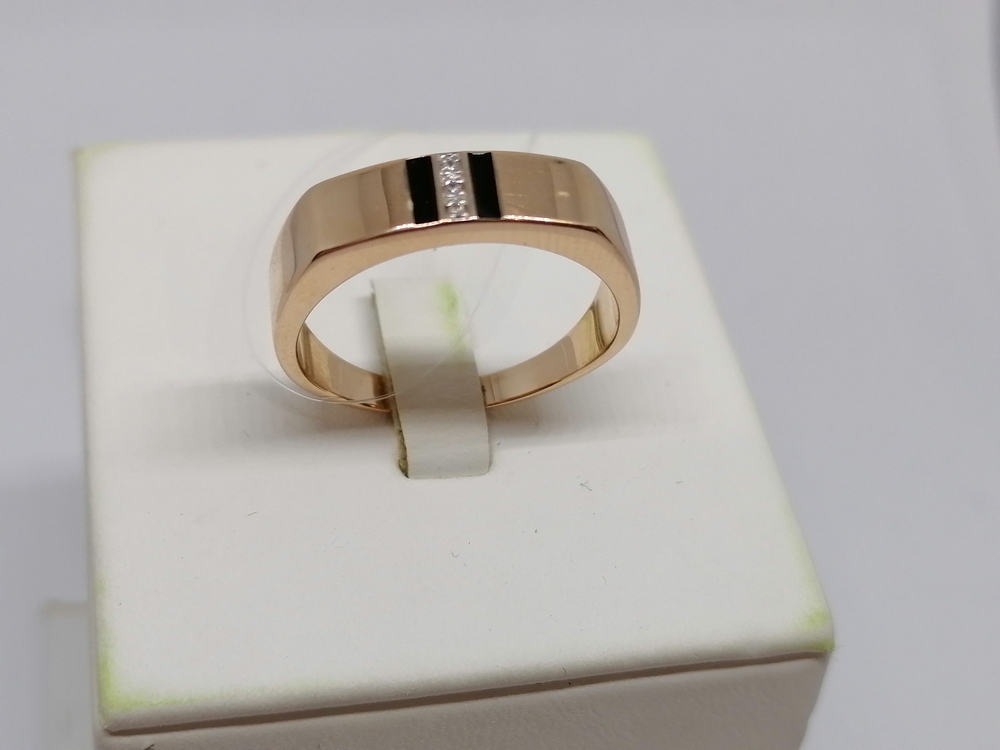 ПЕЧАТКА С КАМНЯМИ (Au 585)