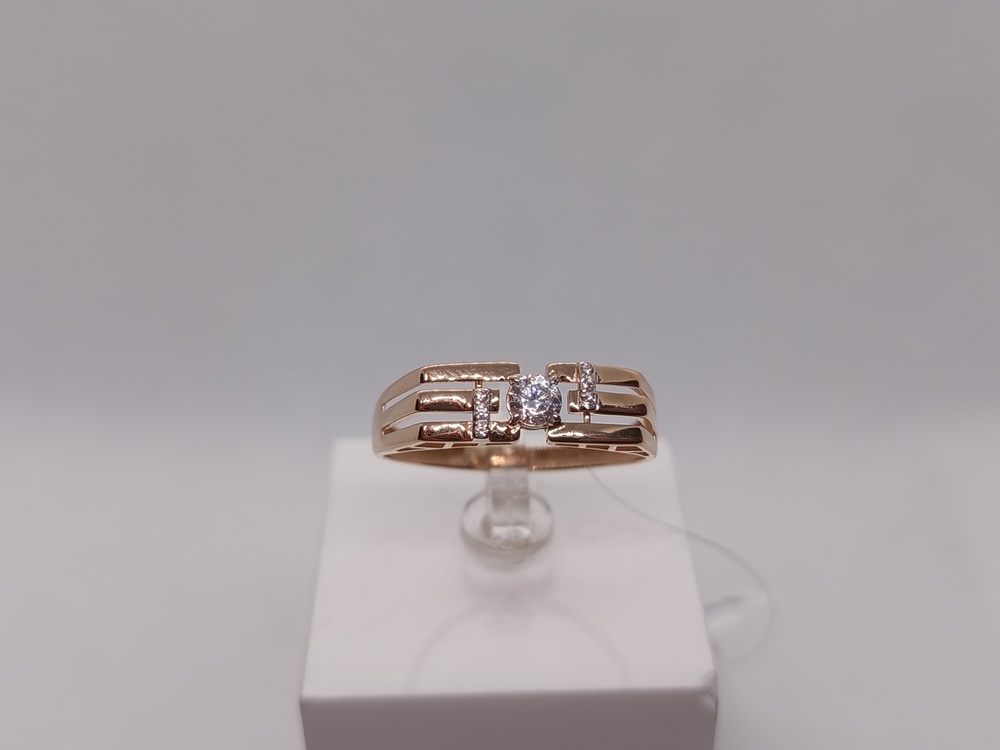 КОЛЬЦО С КАМНЯМИ (Au 585)