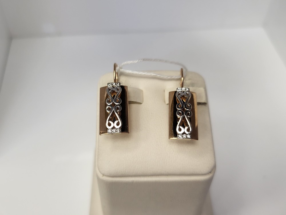 СЕРЬГИ С КАМНЯМИ (Au 585)