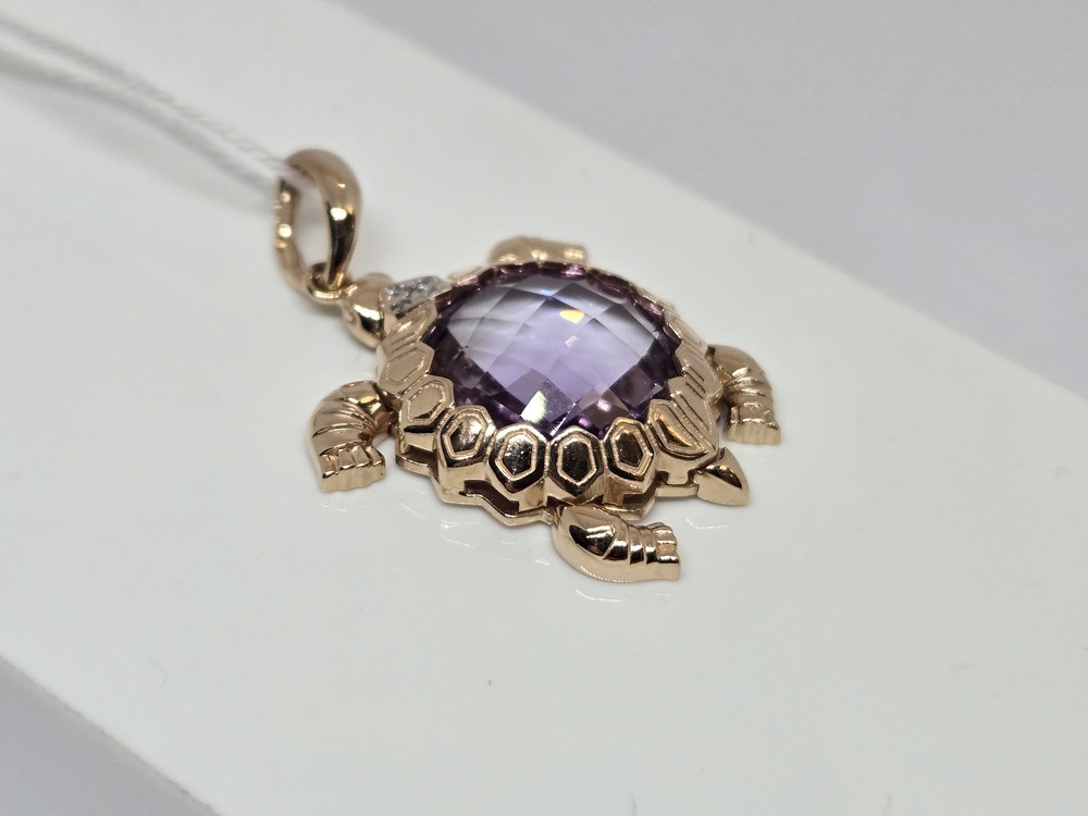 ПОДКМИ585 ПОДВЕСКА С КАМНЯМИ (Au 585)