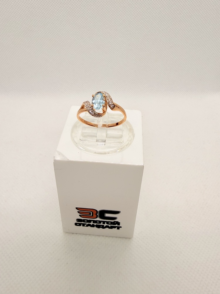 КОЛЬЦО С КАМНЯМИ (Au 585)