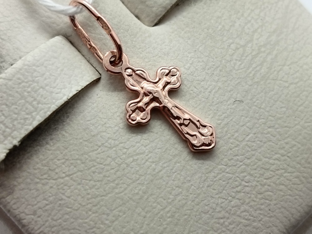 ПОДКБК375 ПОДВЕСКА КРЕСТ БЕЗ КАМНЯ (Au 375)