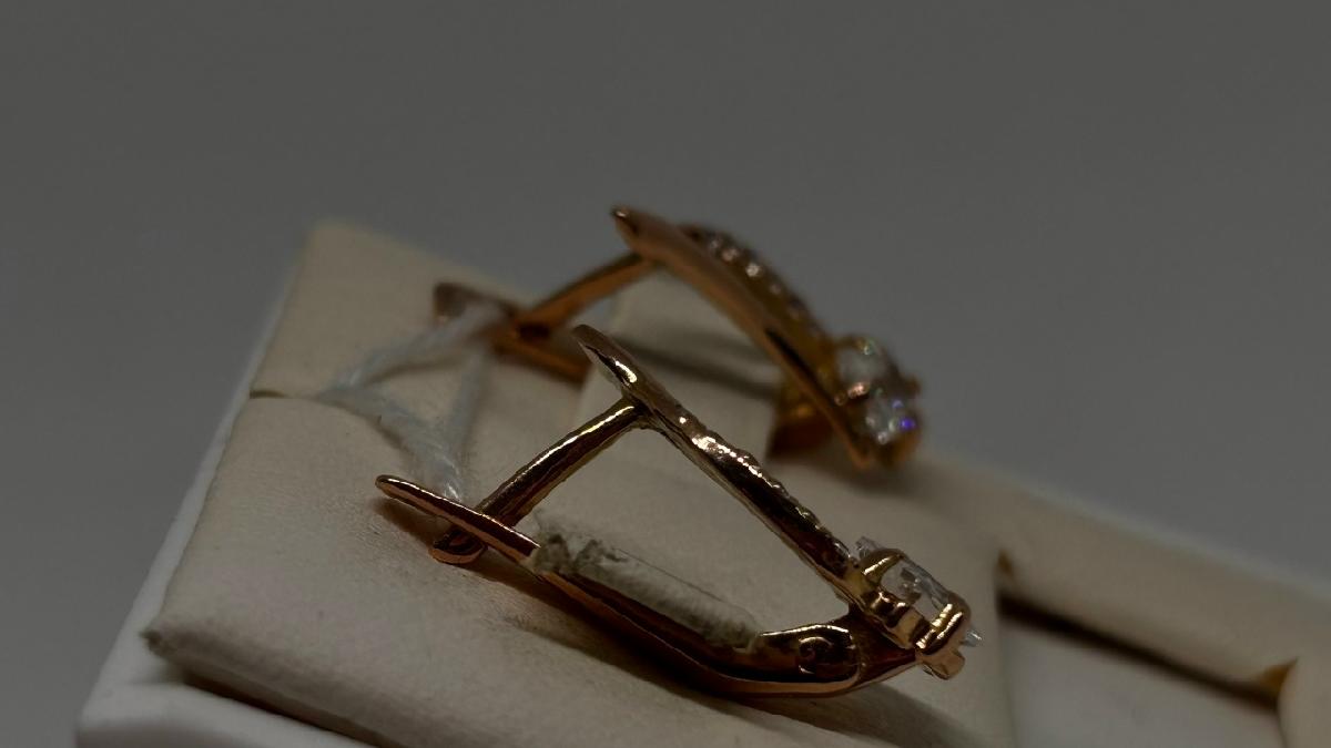 СЕРЬГИ С КАМНЯМИ (Au 585)