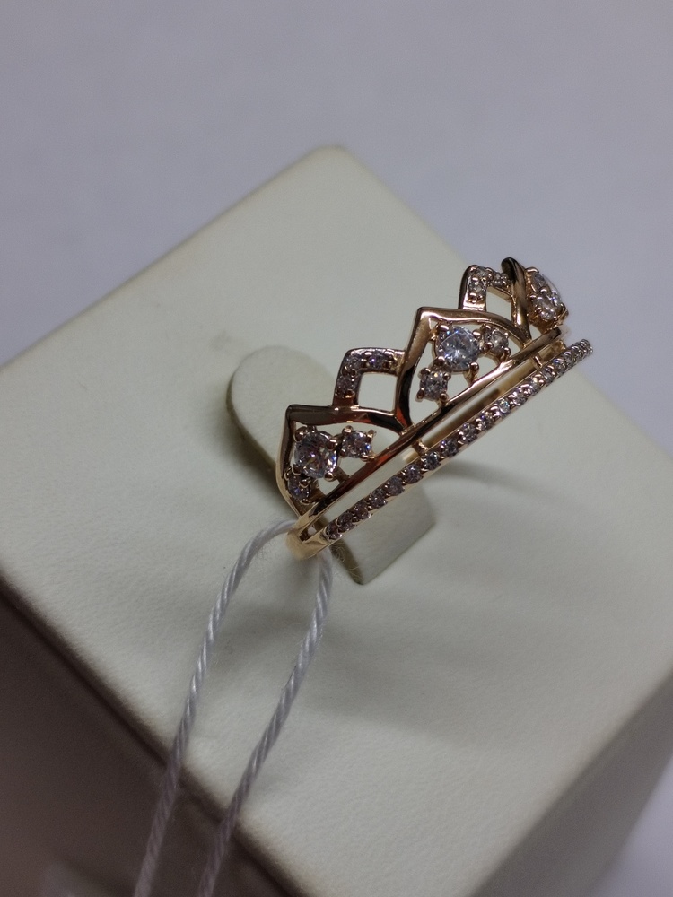 КОЛКМИ585 КОЛЬЦО С КАМНЯМИ (Au 585)