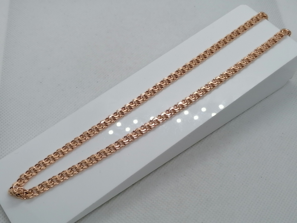 8080200П-45 ЦЕПЬ ПУСТОТЕЛАЯ Бисмарк (Au 585)