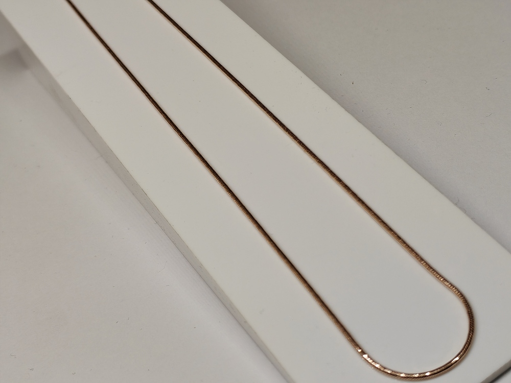 НЦ 12-078 ЦЕПЬ ПОЛНОВЕСНАЯ Жгут(снейк) (Au 585)