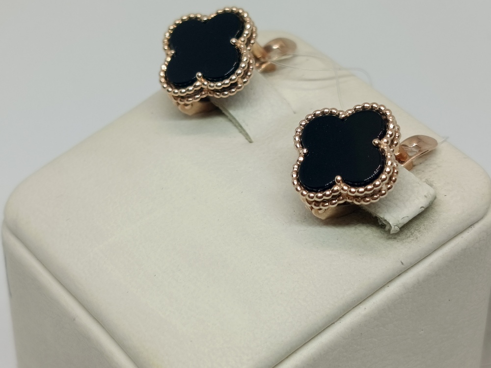 СЕРЬГИ ОНИКС (Au 585)