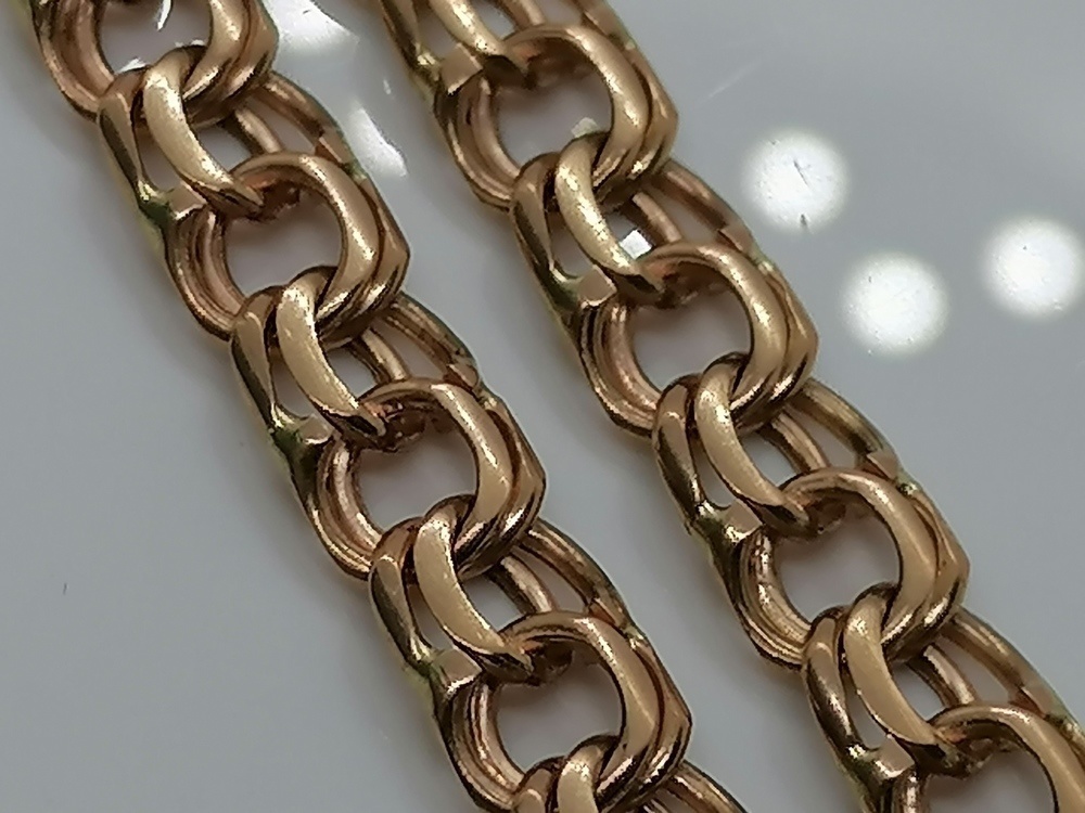 ЦЛБС585 ЦЕПЬ ПОЛНОВЕСНАЯ Бисмарк (Au 585) ЦЛБС585 ЦЕПЬ ПОЛНОВЕСНАЯ Бисмарк (Au 585)