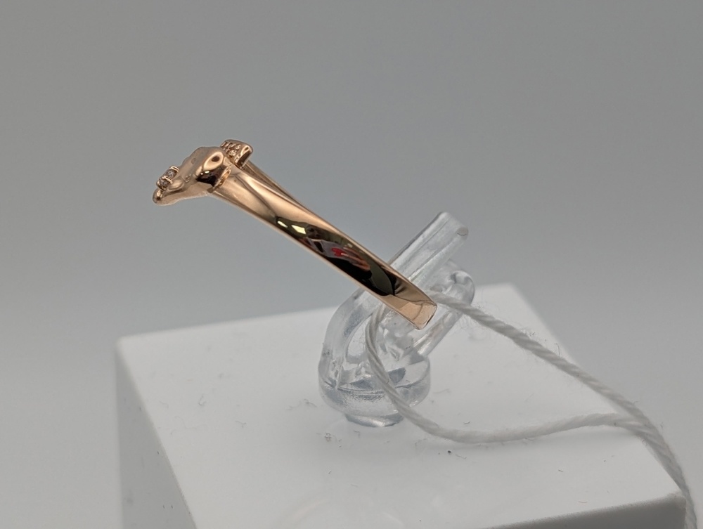 КОЛЬЦО С КАМНЯМИ (Au 585)