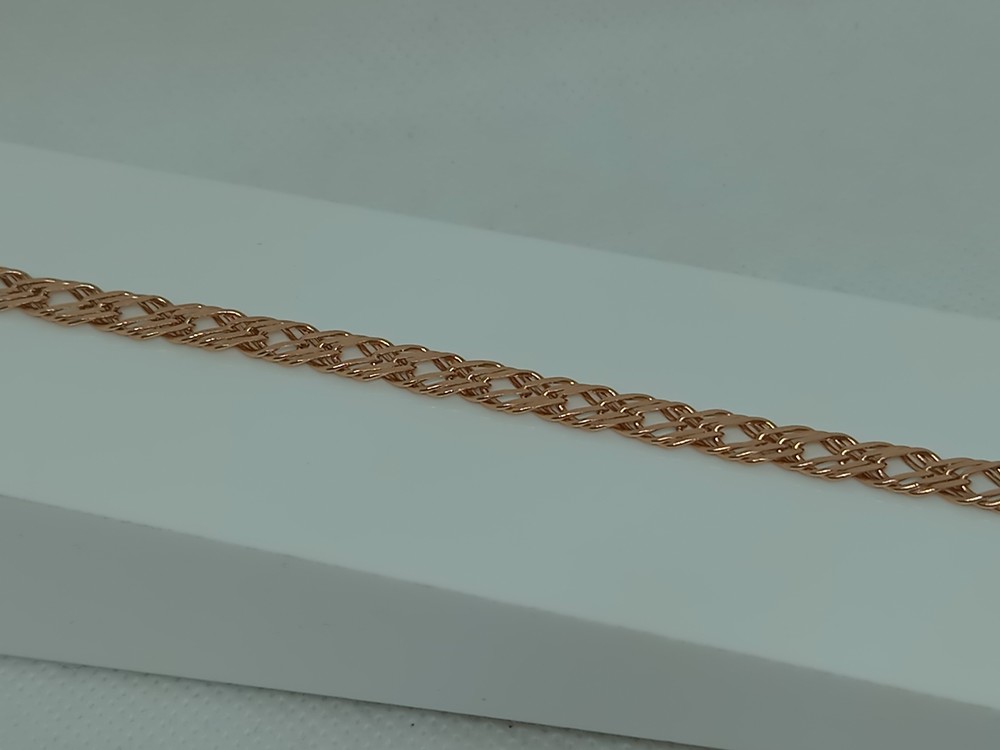 БРАСЛЕТ ПОЛНОВЕСНЫЙ Ромб тройной Au 585