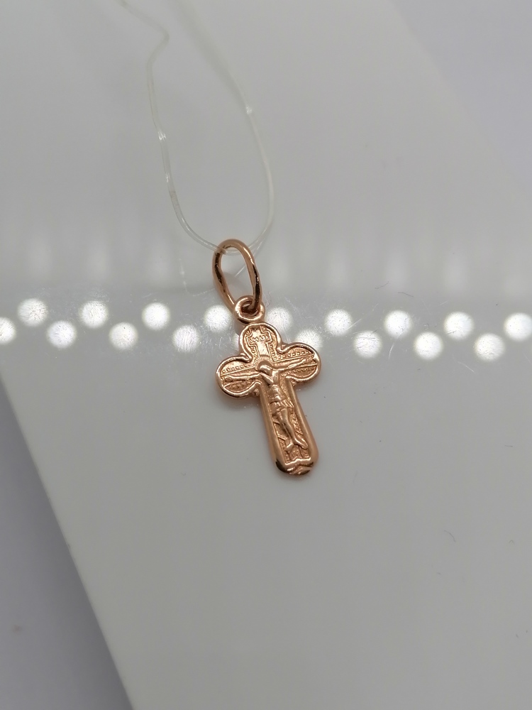 20-0096 ПОДВЕСКА КРЕСТ без камня (Au 585)