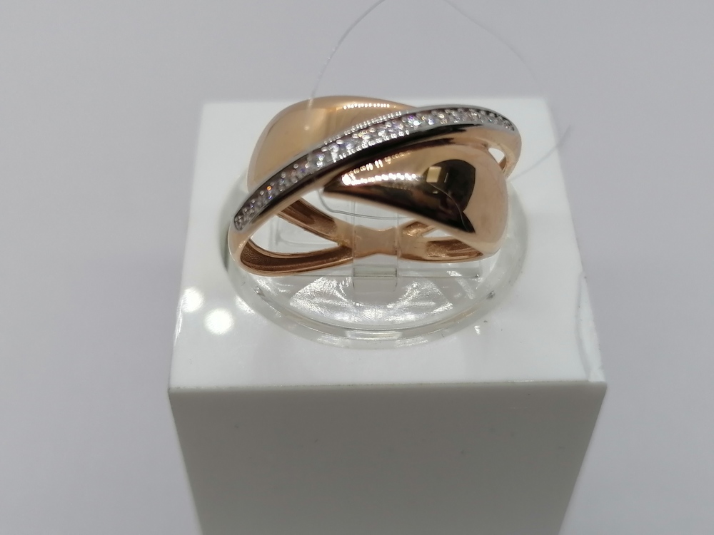 КОЛЬЦО С КАМНЯМИ (Au 585)