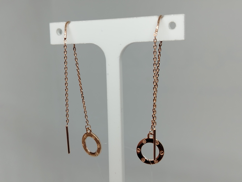 СЕРЬГИ ПРОДЕВКИ без камня (Au 585)