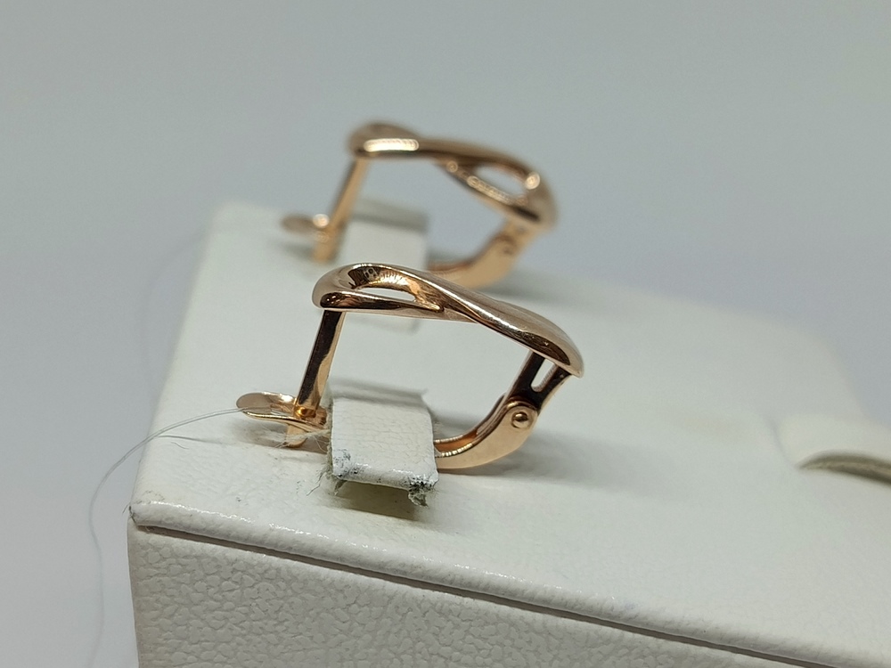 СЕРЬГИ БЕЗ КАМНЯ (Au 585)