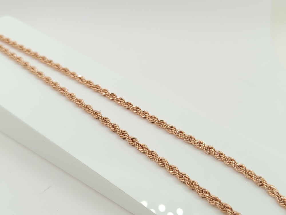 ЦЕПЬ ПУСТОТЕЛАЯ Веревка (Au 585)