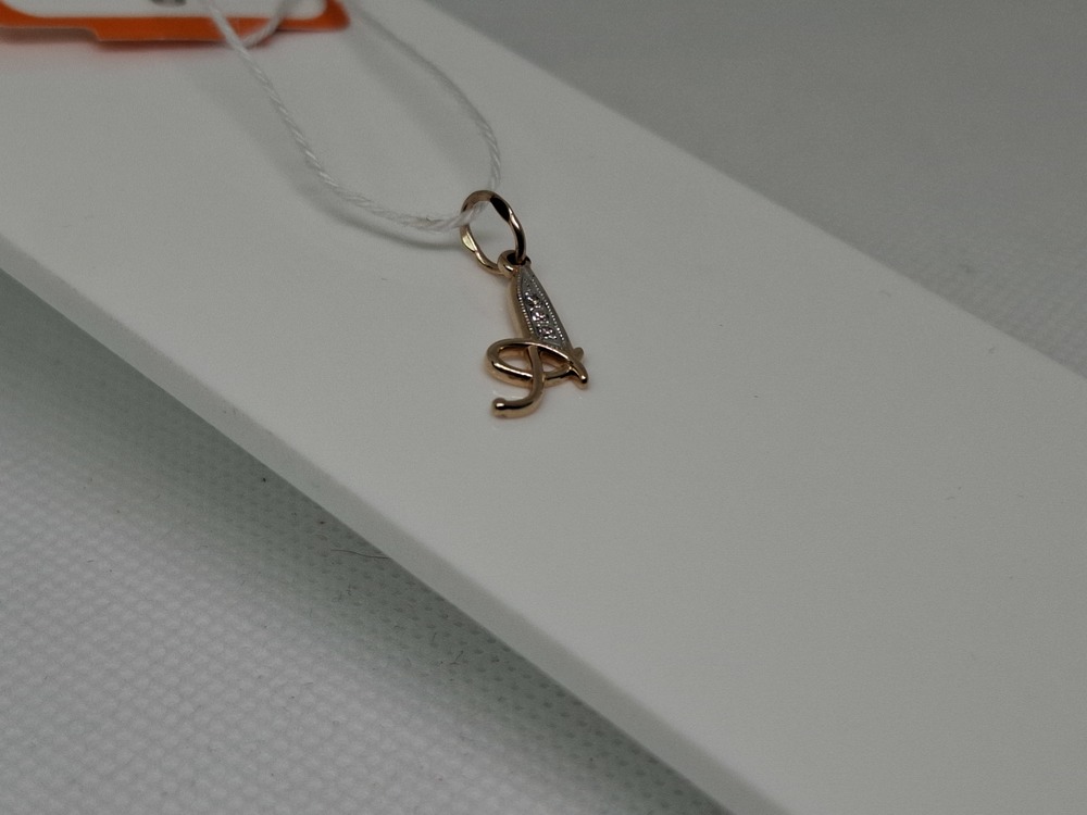 ПОДВЕСКА БУКВА А Au 585