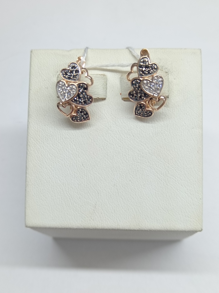 СКМИ585 СЕРЬГИ С КАМНЯМИ (Au 585)