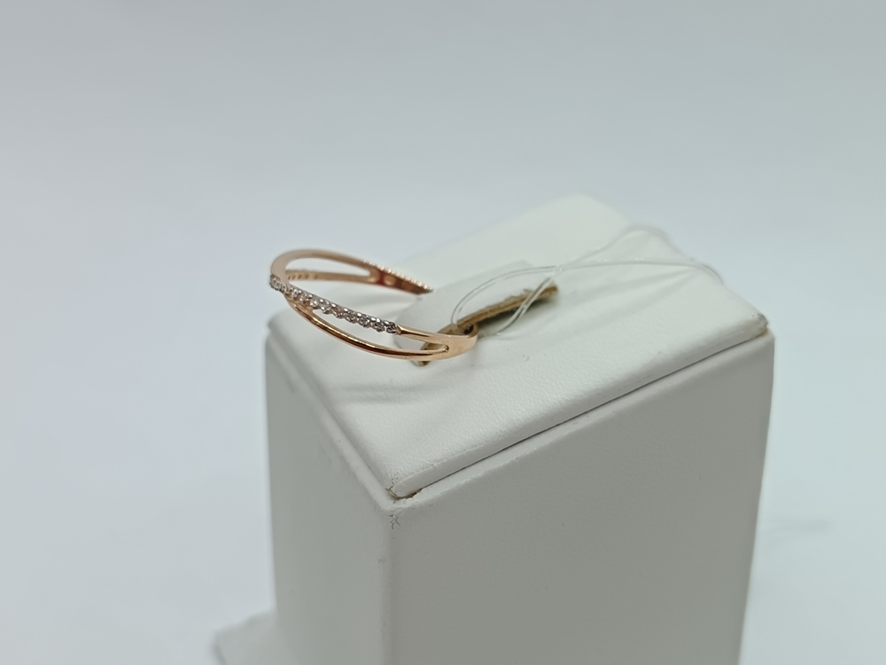 КОЛЬЦО С КАМНЯМИ (Au 585)