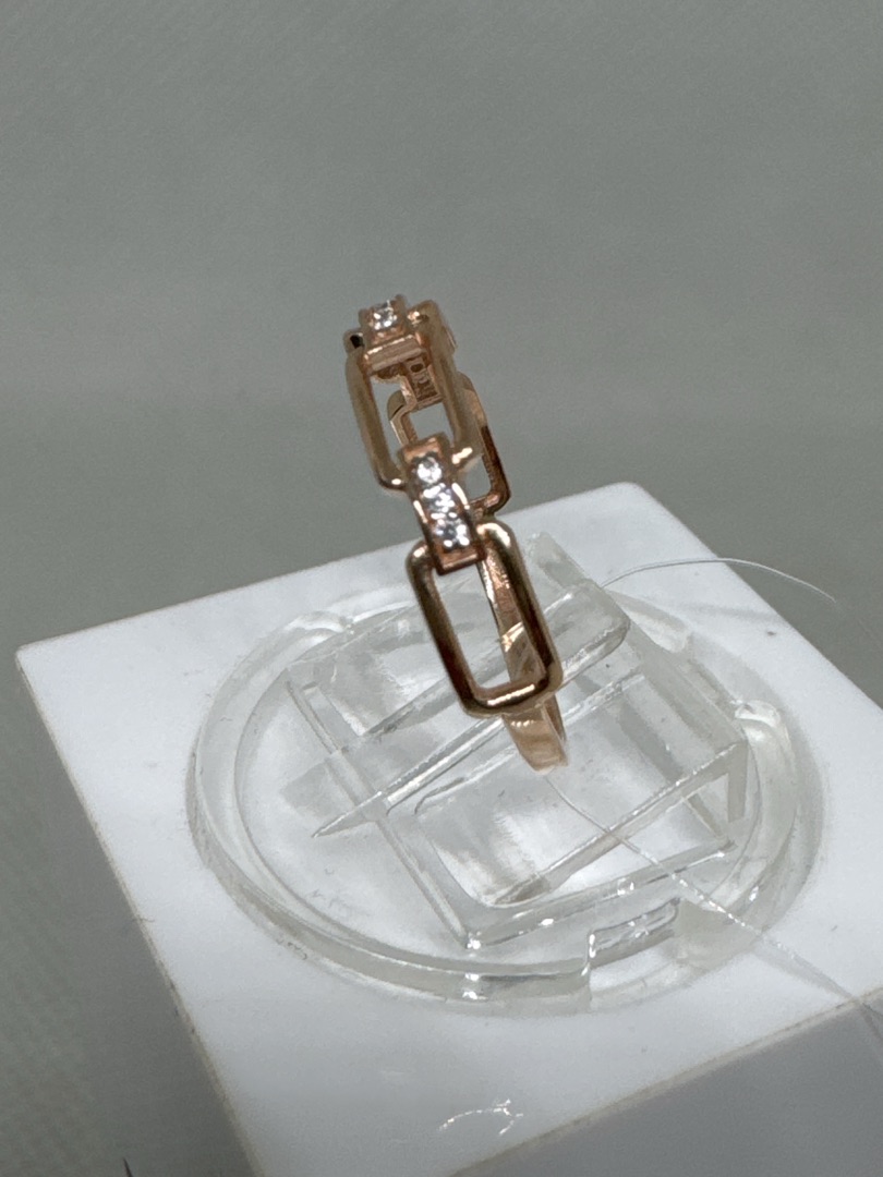 КОЛЬЦО С КАМНЯМИ (Au 585)