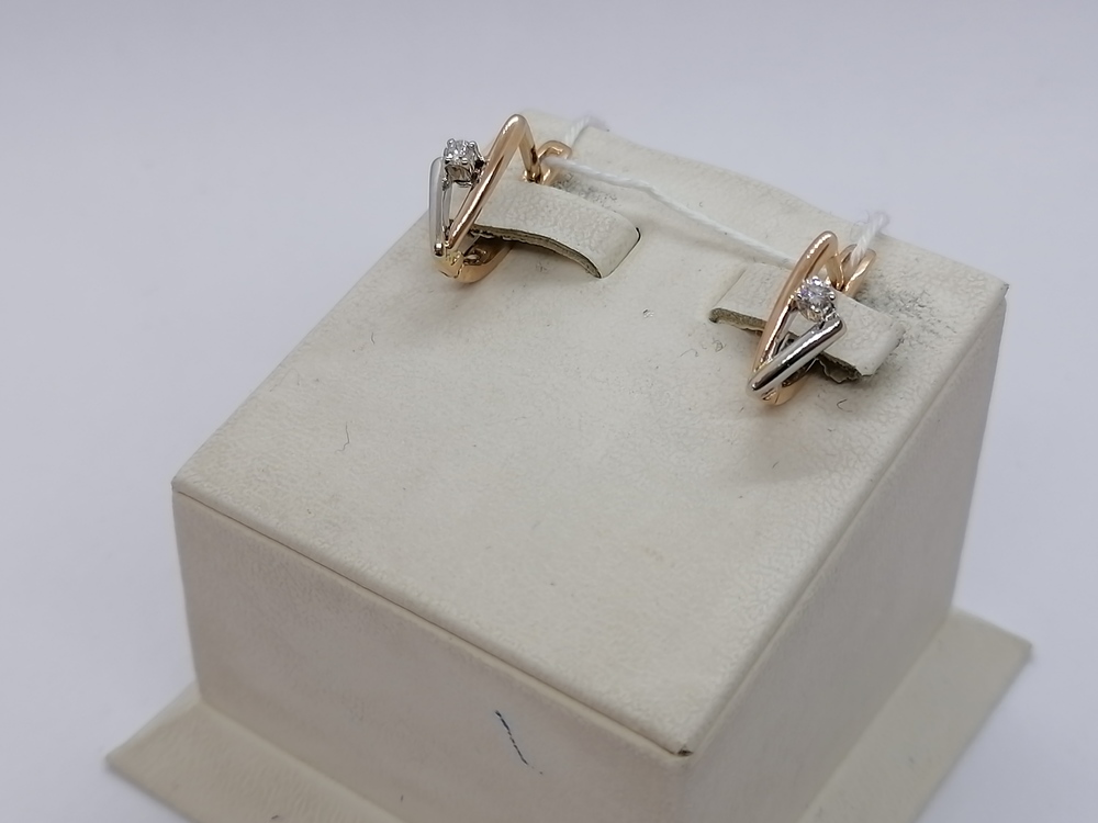 СЕРЬГИ БРИЛЛИАНТ (Au 585)