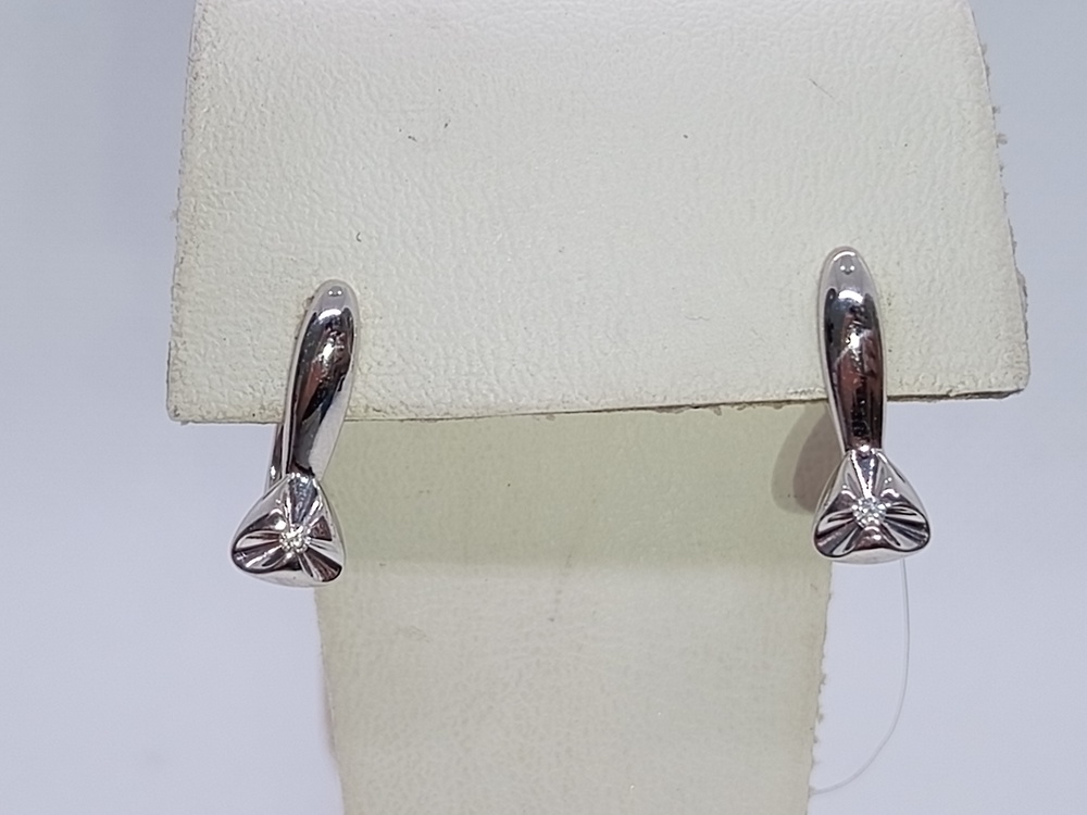 СЕРЬГИ БРИЛЛИАНТ (Ag 925)