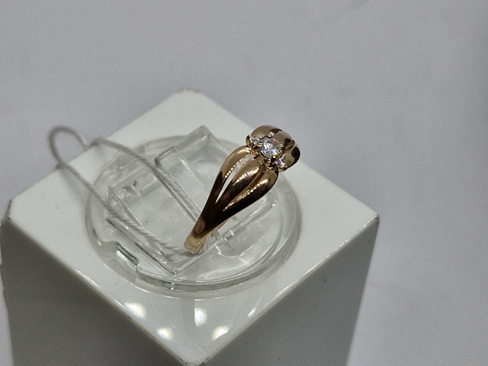 КОЛКМИ585 КОЛЬЦО С КАМНЯМИ (Au 585)