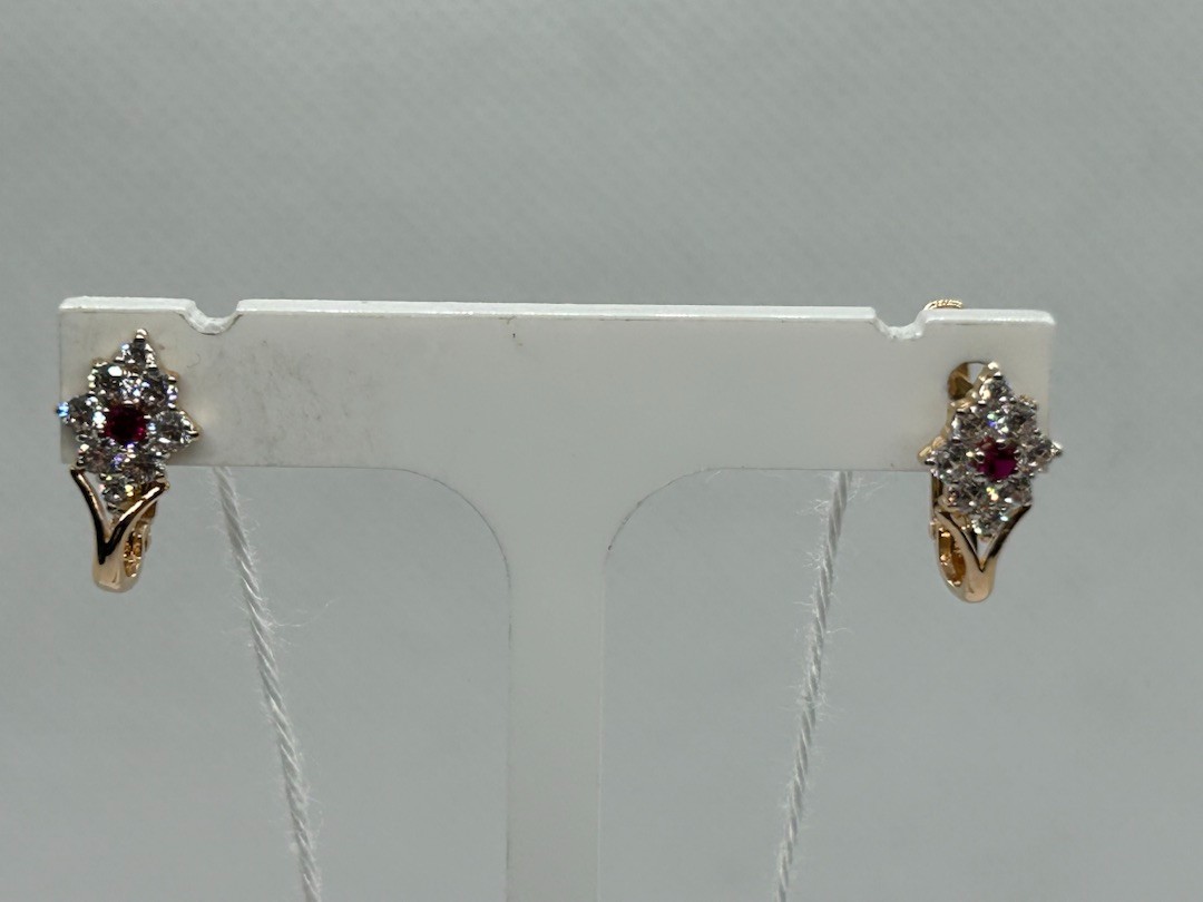 СЕРЬГИ С КАМНЯМИ (Au 585)