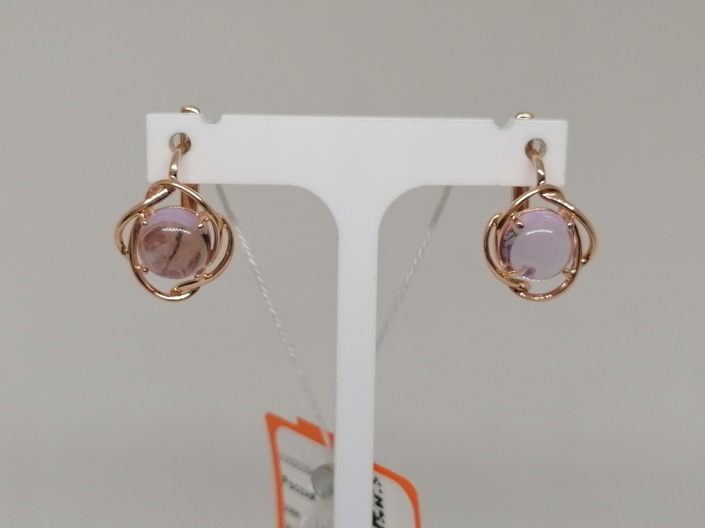 СКМ585 СЕРЬГИ С КАМНЕМ (Au 585) СКМ585 СЕРЬГИ С КАМНЕМ (Au 585)