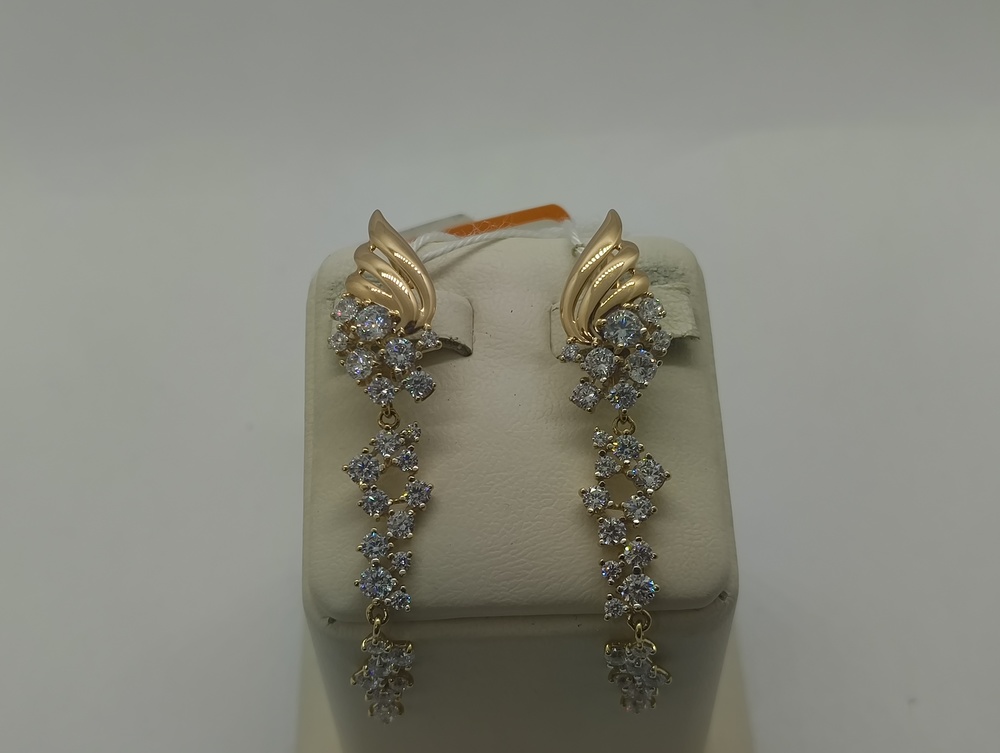 СЕРЬГИ С КАМНЯМИ (Au 585)