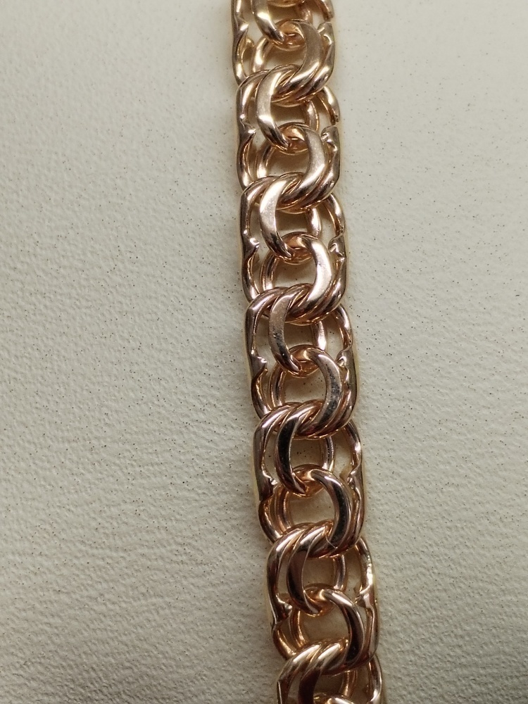 БЛБ585 БРАСЛЕТ ПОЛНОВЕСНЫЙ Бисмарк (Au 585)