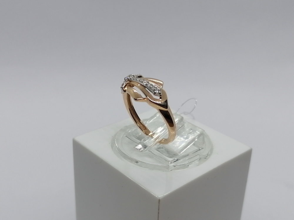 КОЛЬЦО С КАМНЯМИ (Au 585)