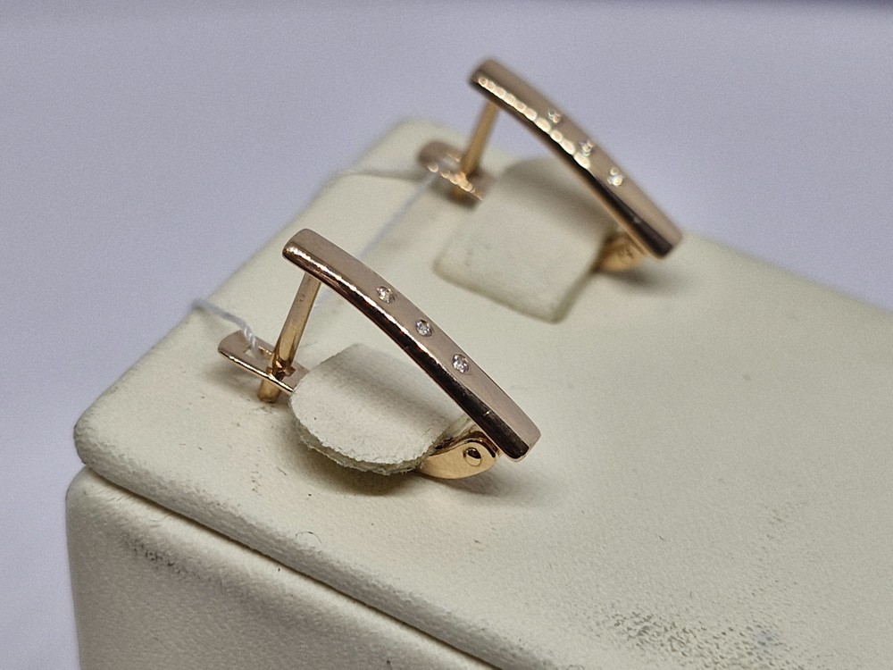 СКМИ585 СЕРЬГИ С КАМНЯМИ (Au 585)