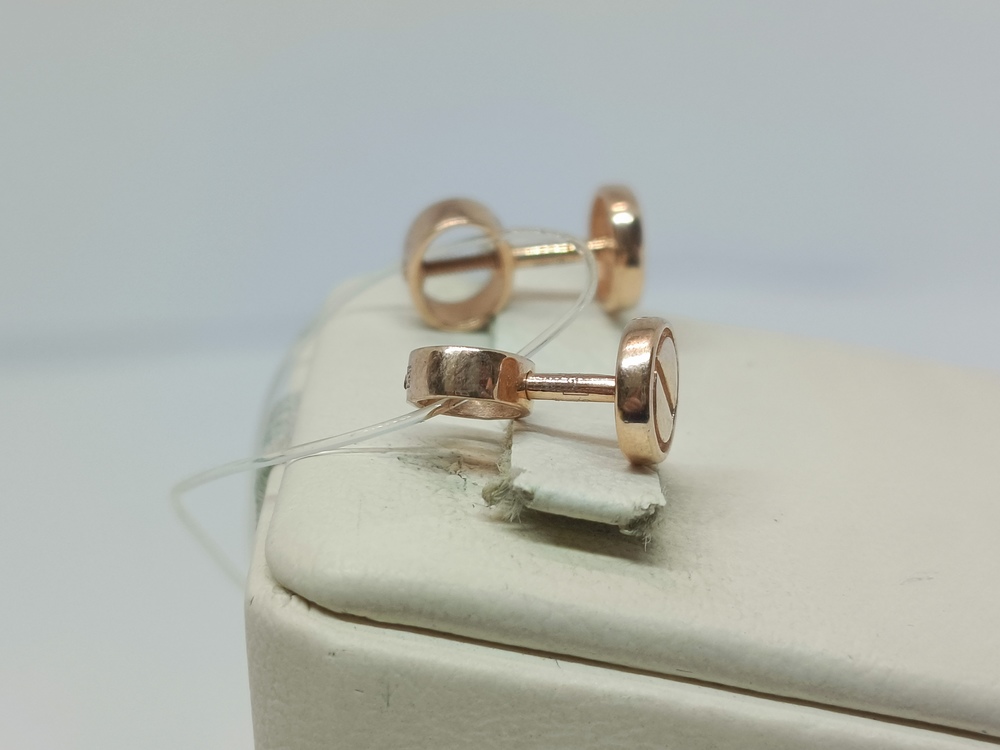 0200203 СЕРЬГИ ПУСЕТЫ без камня (Au 585)