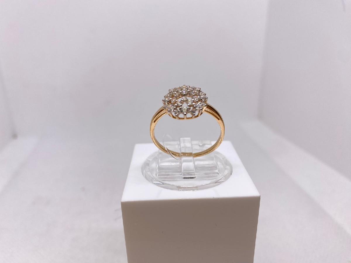 КОЛЬЦО С КАМНЯМИ (Au 585)