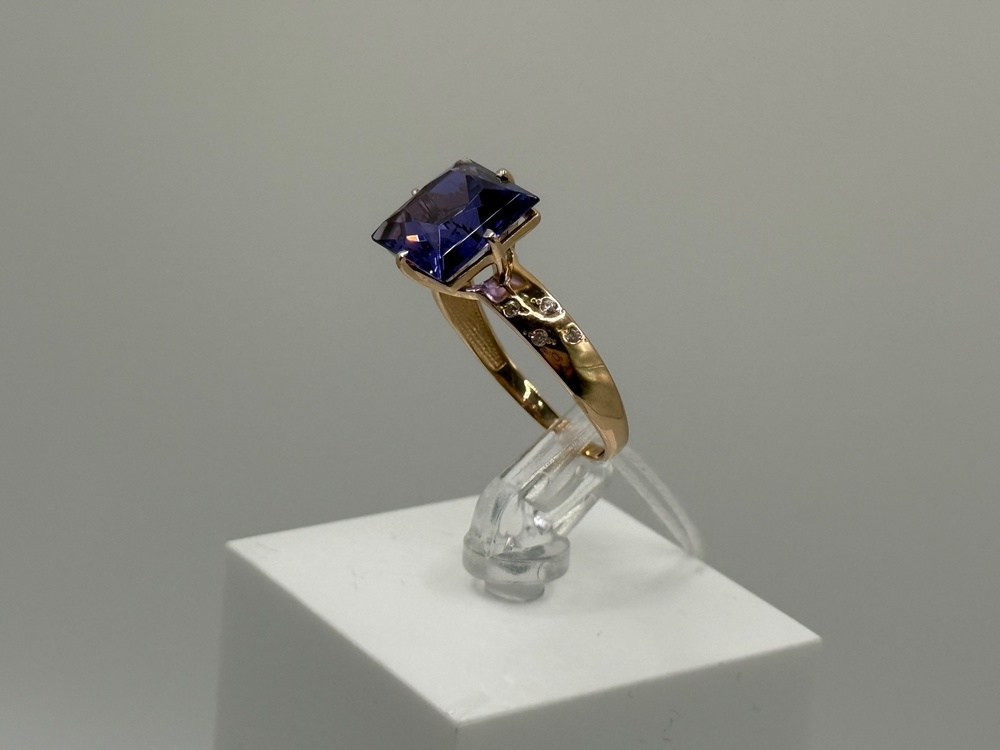 КОЛКМИ585 КОЛЬЦО С КАМНЯМИ (Au 585)