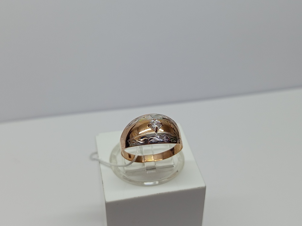 КОЛКМ585 КОЛЬЦО С КАМНЕМ (Au 585)