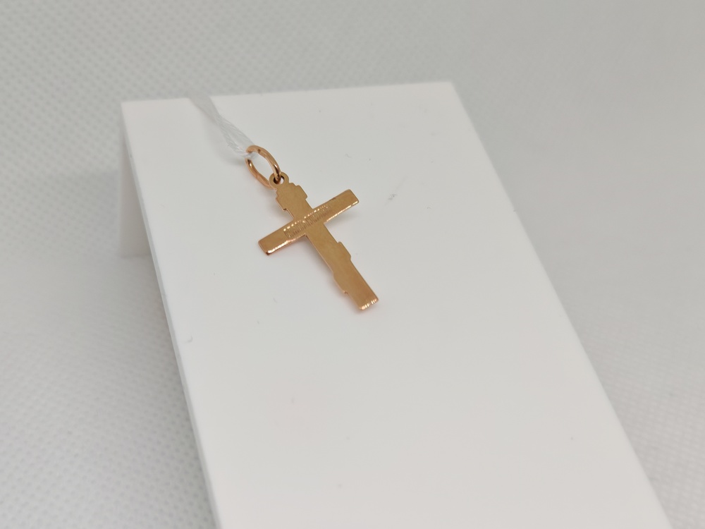 ПОДКБК585 ПОДВЕСКА КРЕСТ БЕЗ КАМНЯ (Au 585)
