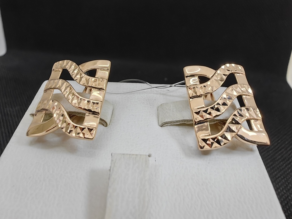 СЕРЬГИ БЕЗ КАМНЯ (Au 585)