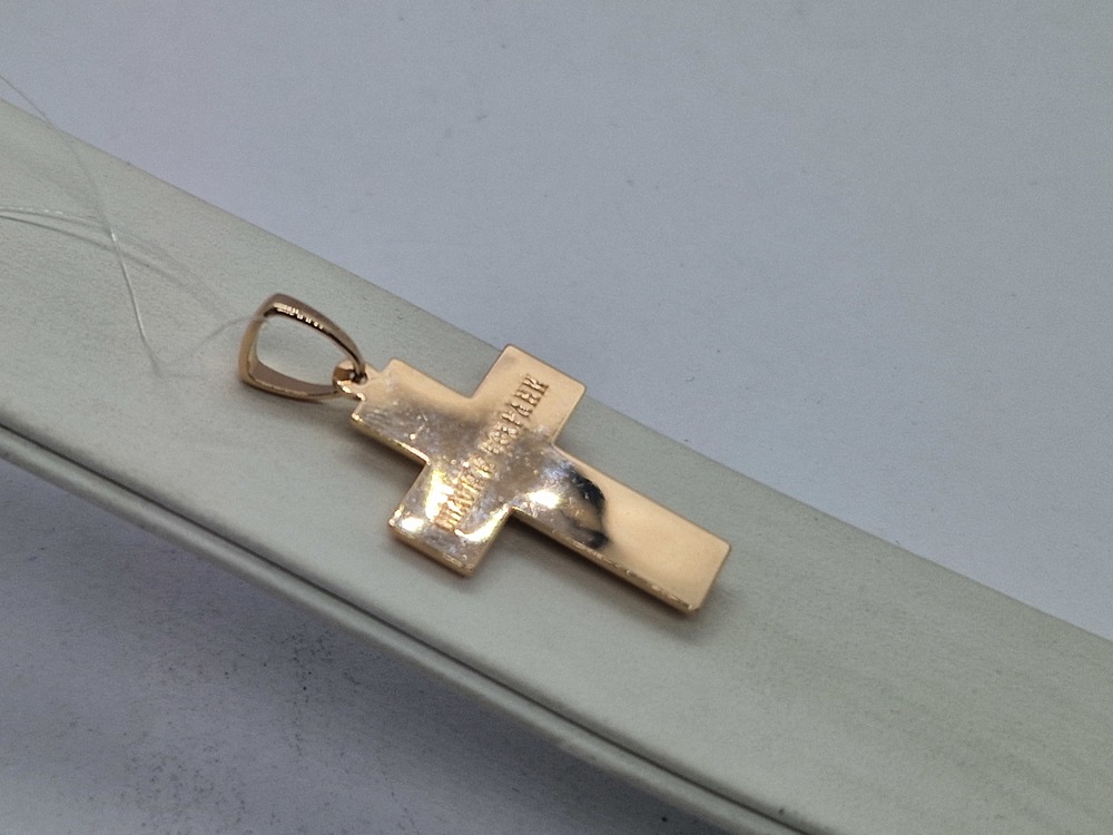 ПОДВЕСКА КРЕСТ без камня (Au 585)