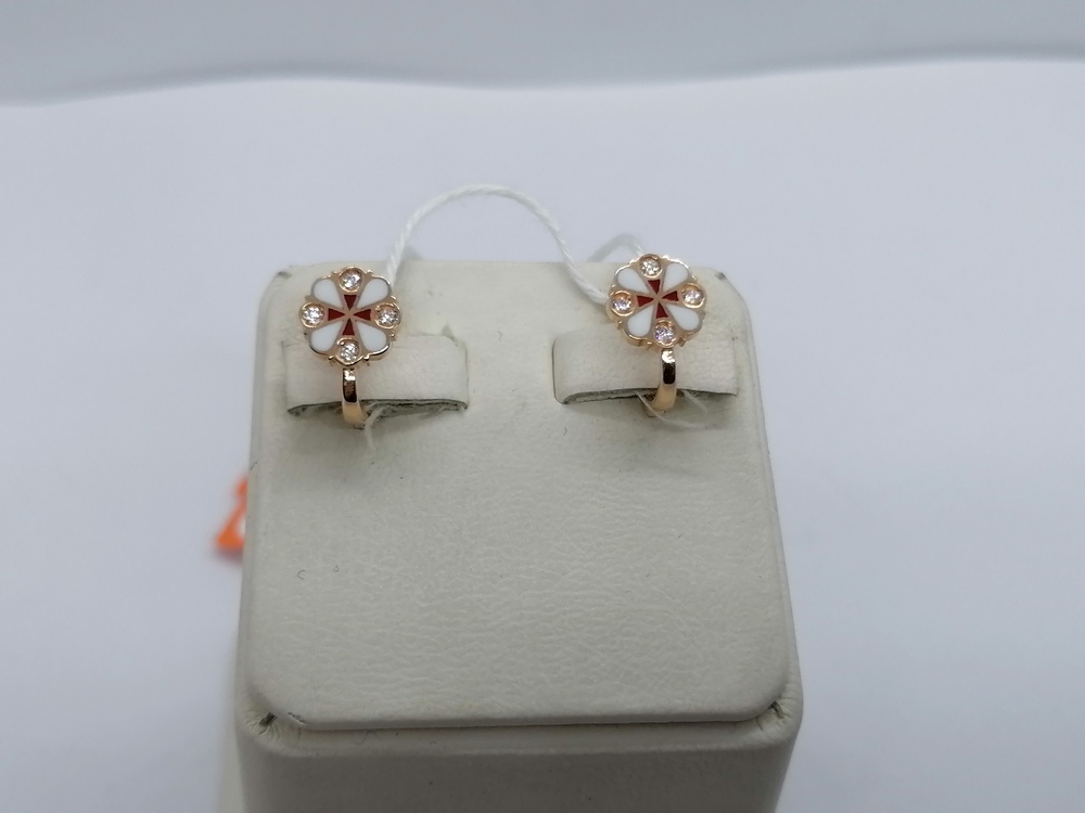 СЕРЬГИ С КАМНЯМИ (Au 585)