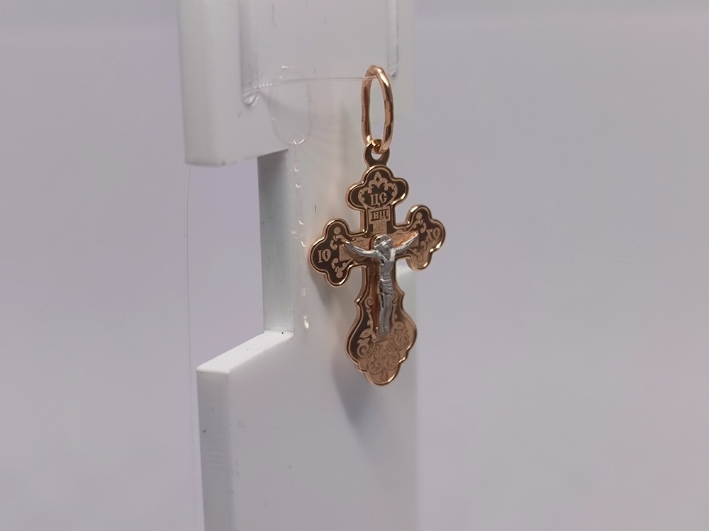 ПОДВЕСКА КРЕСТ без камня (Au 585)