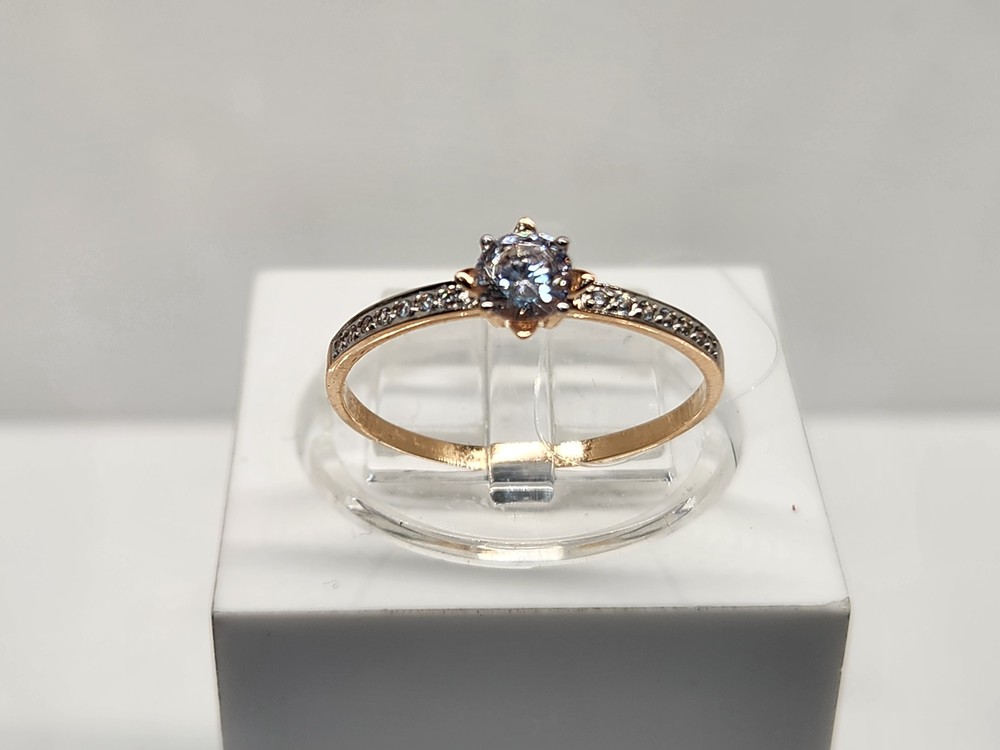 КОЛЬЦО С КАМНЯМИ (Au 585)