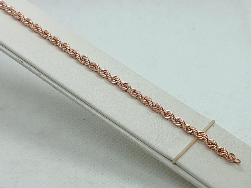 БРАСЛЕТ ПУСТОТЕЛЫЙ Веревка (Au 585)