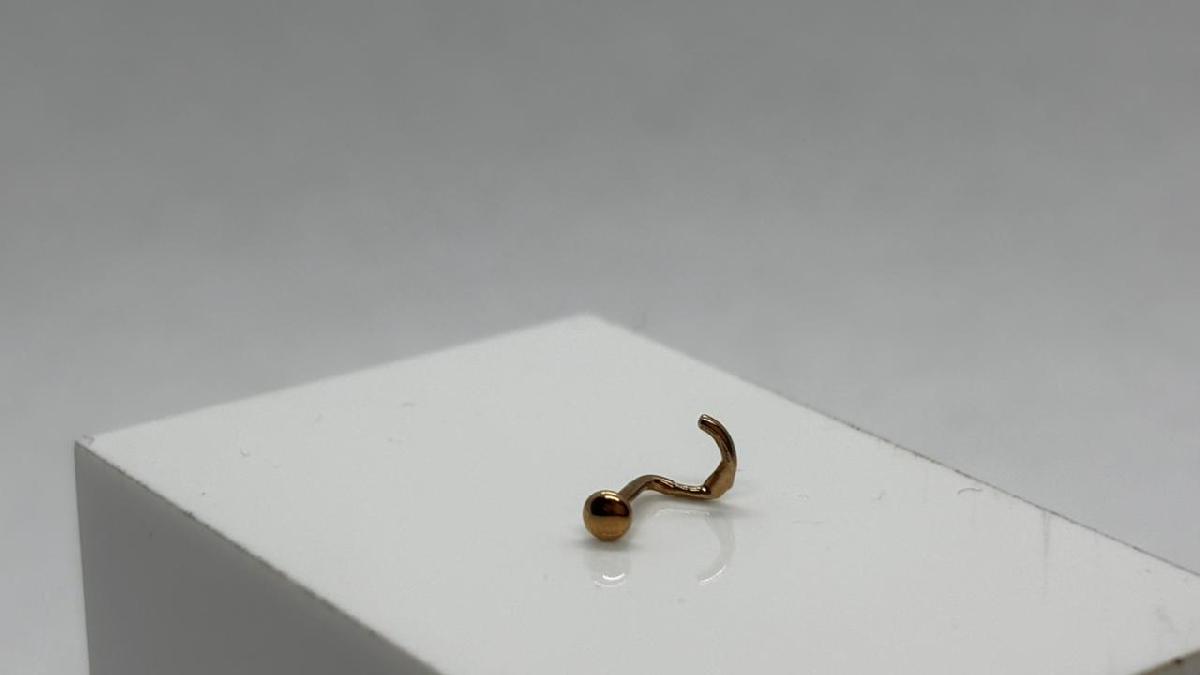 ПИРСИНГ В НОС без камня (Au 585)