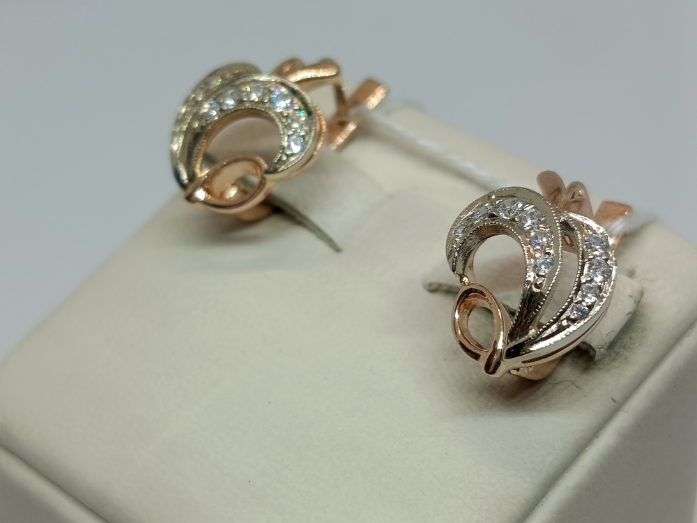 СЕРЬГИ С КАМНЯМИ (Au 585)