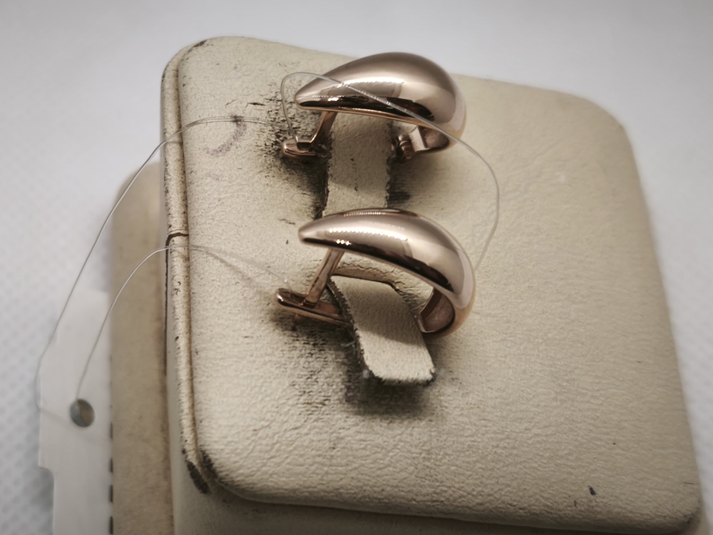 СЕРЬГИ БЕЗ КАМНЯ (Au 585)