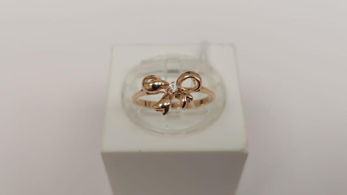 КОЛКМ585 КОЛЬЦО С КАМНЕМ (Au 585)