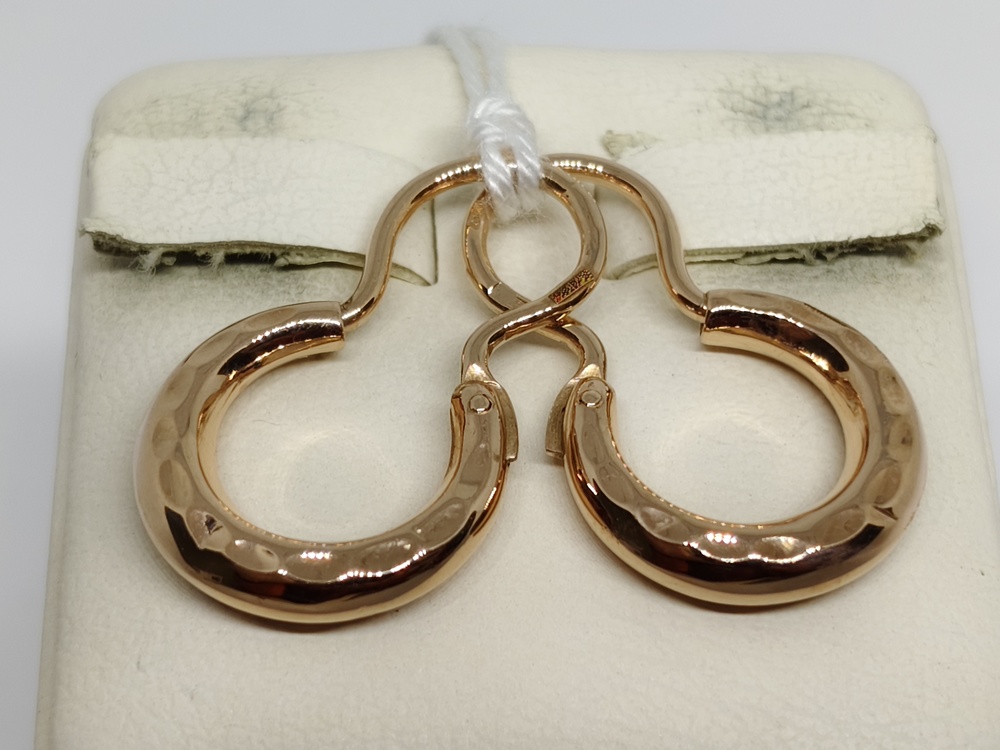 СБКМ585 СЕРЬГИ БЕЗ КАМНЯ (Au 585)