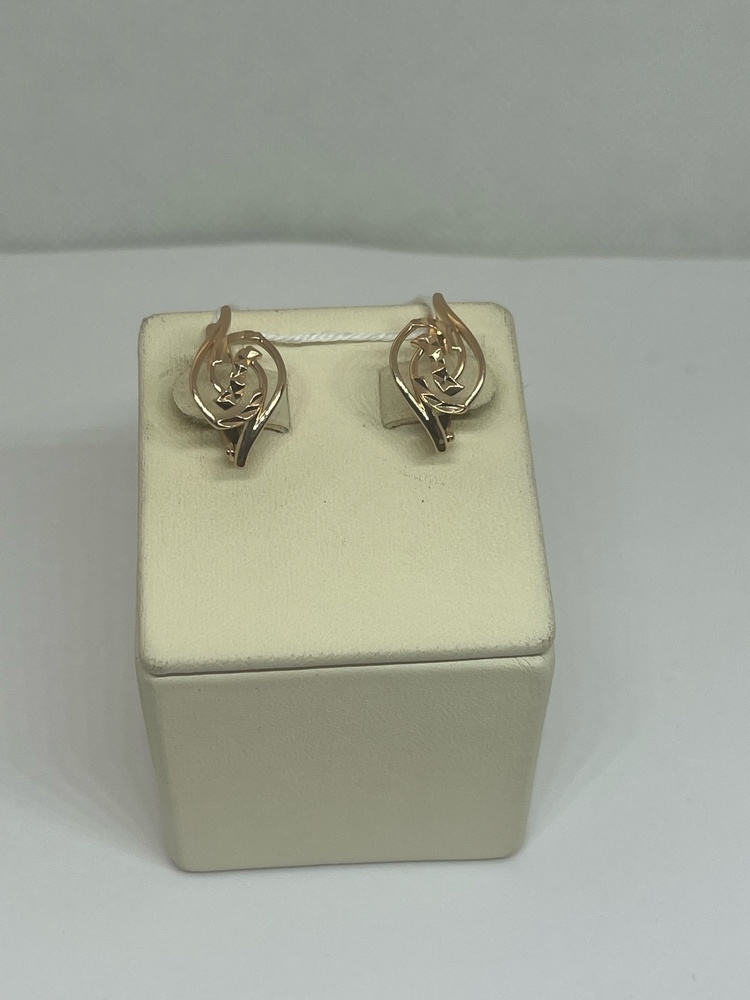 СБКМ585 СЕРЬГИ БЕЗ КАМНЯ (Au 585)