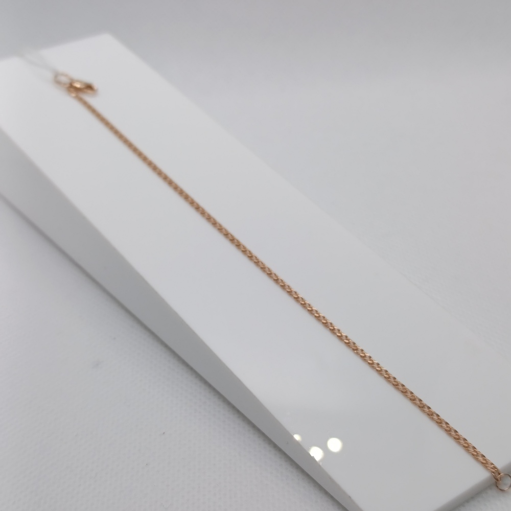 БРАСЛЕТ ПОЛНОВЕСНЫЙ Ромб двойной Au 585